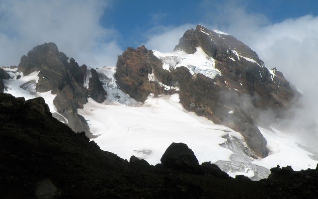 snowcapped peaks of the ecuadorian Altar